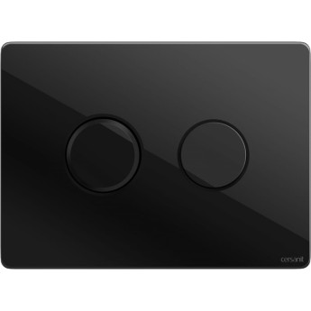 Кнопка Cersanit ACCENTO для AQUA 50 пневматическая стекло черный